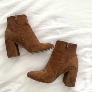 Suede booties